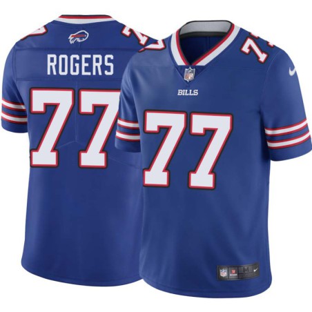 Bills #77 Reggie Rogers Authentic Jersey -Blue