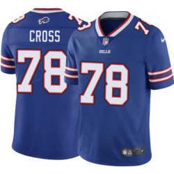 Bills #78 Justin Cross Authentic Jersey -Blue