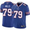 Bills #79 Jordan Mills Authentic Jersey -Blue