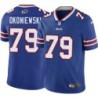 Bills #79 Steve Okoniewski Authentic Jersey -Blue