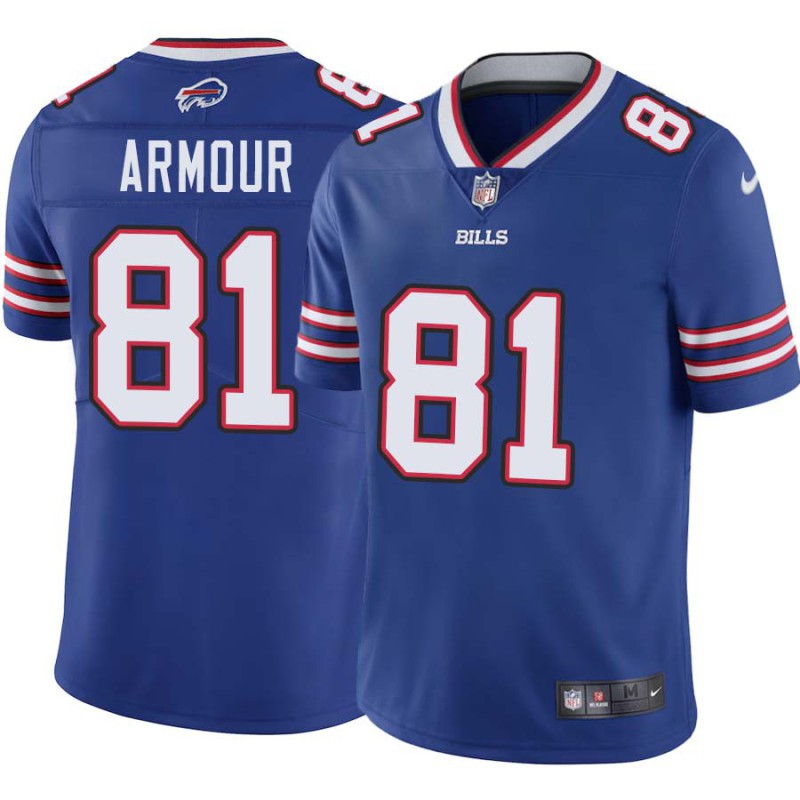 Bills #81 Justin Armour Authentic Jersey -Blue