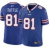 Bills #81 Perry Tuttle Authentic Jersey -Blue