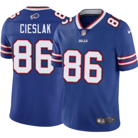 Bills #86 Brad Cieslak Authentic Jersey -Blue