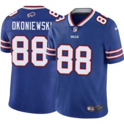 Bills #88 Steve Okoniewski Authentic Jersey -Blue