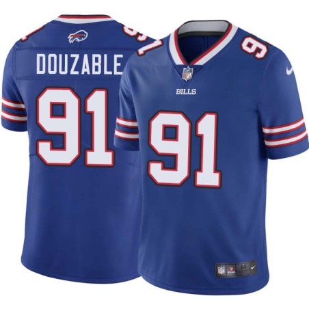 Bills #91 Leger Douzable Authentic Jersey -Blue