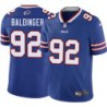 Bills #92 Gary Baldinger Authentic Jersey -Blue