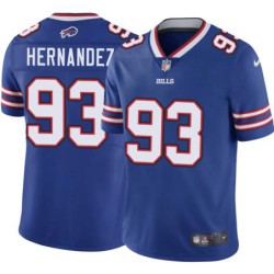 Bills #93 Scott Hernandez Authentic Jersey -Blue