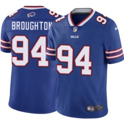 Bills #94 Cortez Broughton Authentic Jersey -Blue