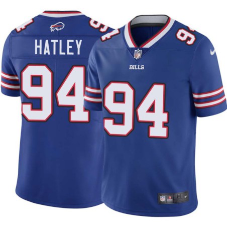 Bills #94 Rickey Hatley Authentic Jersey -Blue