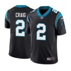 Panthers #2 Dameyune Craig Cheap Jersey -Black