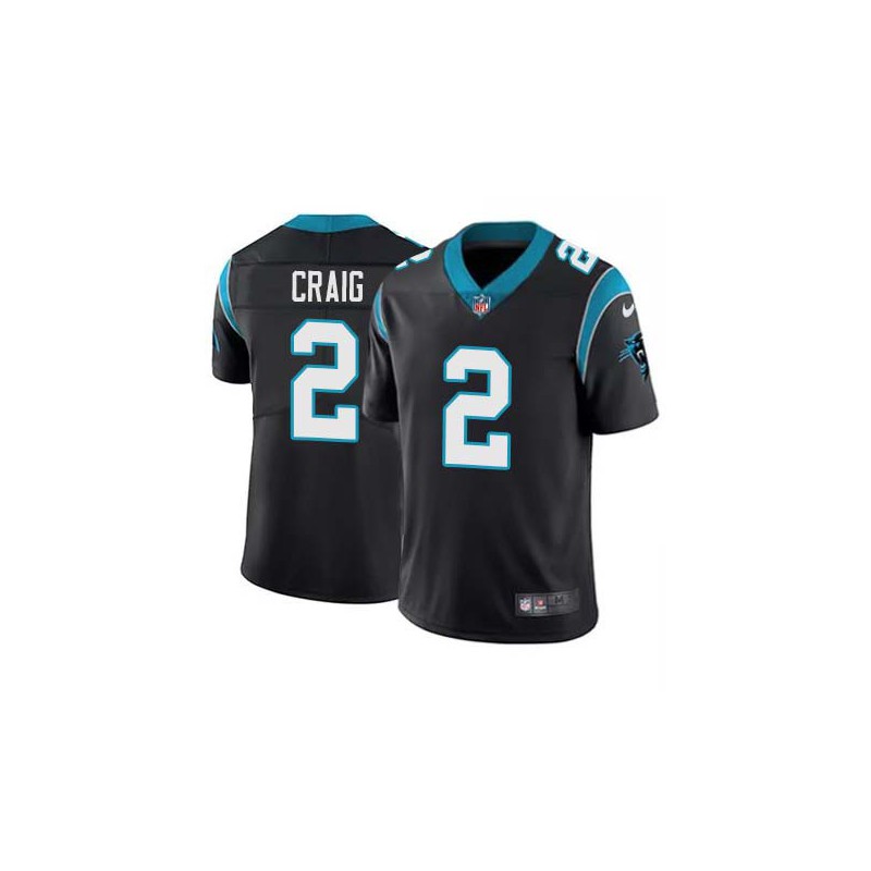 Panthers #2 Dameyune Craig Cheap Jersey -Black