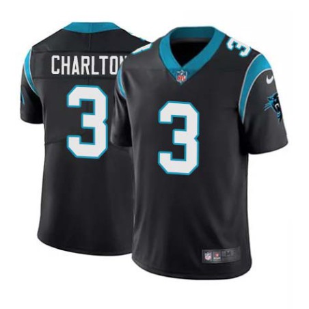 Panthers #3 Joseph Charlton Cheap Jersey -Black