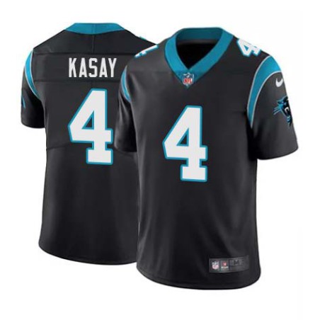 Panthers #4 John Kasay Cheap Jersey -Black