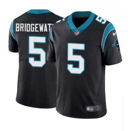 Panthers #5 Teddy Bridgewater Cheap Jersey -Black