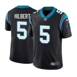 Panthers #5 Jon Hilbert Cheap Jersey -Black