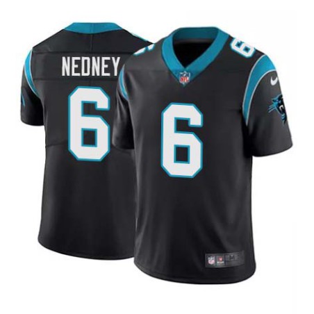 Panthers #6 Joe Nedney Cheap Jersey -Black