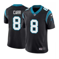 Panthers #8 David Carr Cheap Jersey -Black