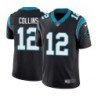 Panthers #12 Kerry Collins Cheap Jersey -Black