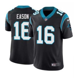 Panthers #16 Jacob Eason Cheap Jersey -Black