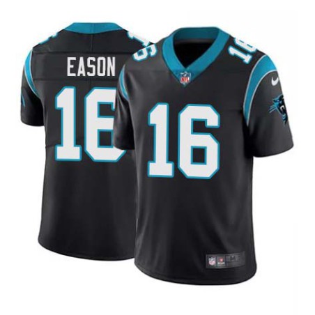 Panthers #16 Jacob Eason Cheap Jersey -Black