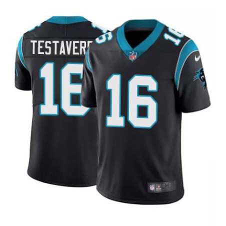 Panthers #16 Vinny Testaverde Cheap Jersey -Black