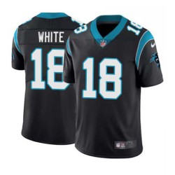 Panthers #18 DeAndrew White Cheap Jersey -Black