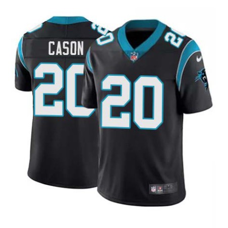 Panthers #20 Antoine Cason Cheap Jersey -Black