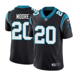 Panthers #20 D.J. Moore Cheap Jersey -Black