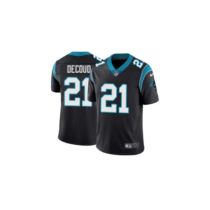 Panthers #21 Thomas DeCoud Cheap Jersey -Black