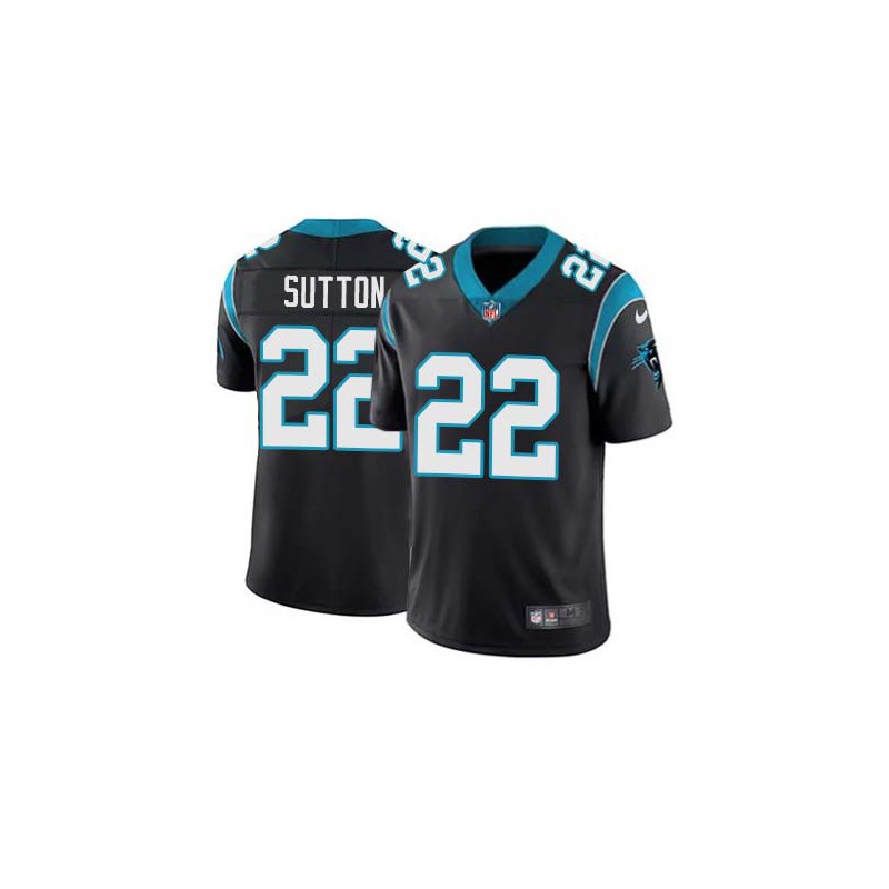 Panthers #22 Tyrell Sutton Cheap Jersey -Black