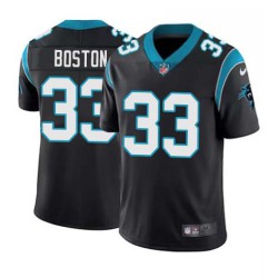 Panthers #33 Tre Boston Cheap Jersey -Black