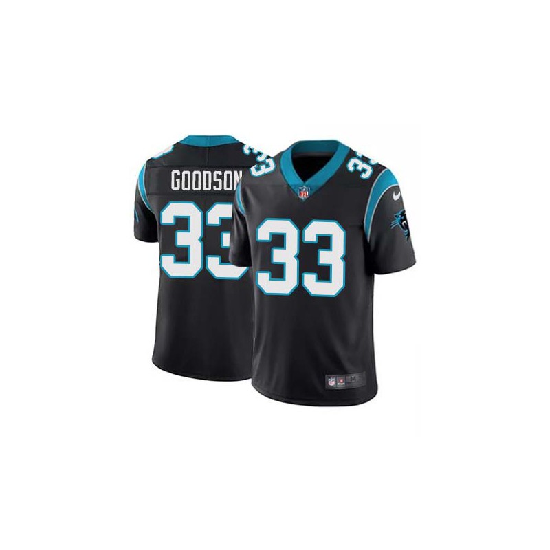 Panthers #33 Mike Goodson Cheap Jersey -Black