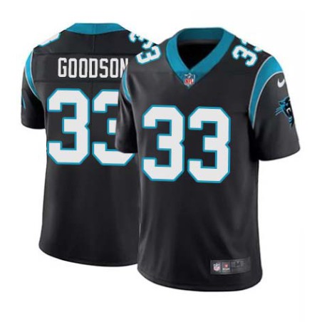 Panthers #33 Mike Goodson Cheap Jersey -Black