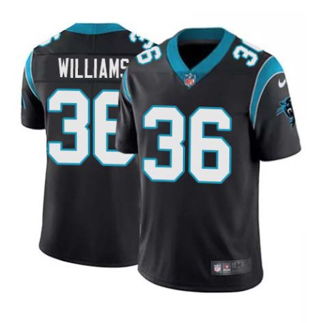 Panthers #36 Shaun Williams Cheap Jersey -Black