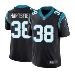 Panthers #38 Myles Hartsfield Cheap Jersey -Black