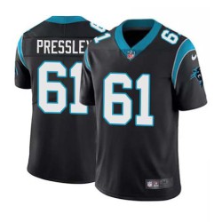 Panthers #61 DeMario Pressley Cheap Jersey -Black