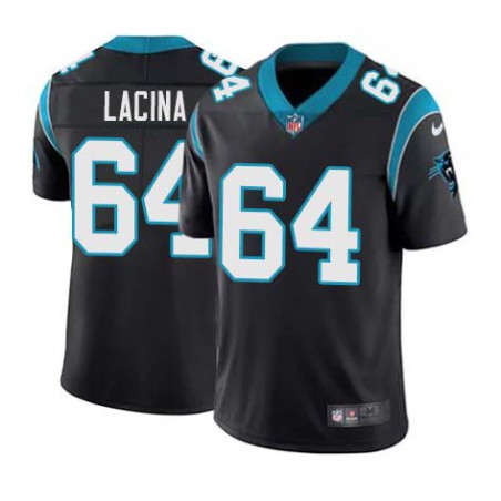 Panthers #64 Corbin Lacina Cheap Jersey -Black