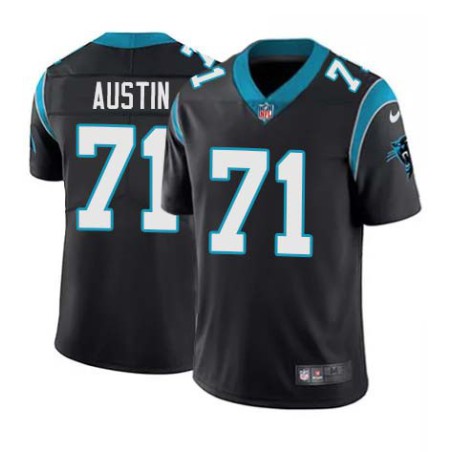 Panthers #71 Thomas Austin Cheap Jersey -Black