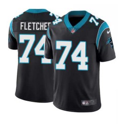 Panthers #74 Derrick Fletcher Cheap Jersey -Black