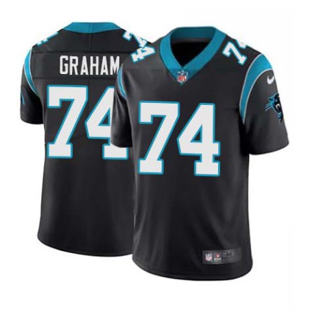 Panthers #74 Derrick Graham Cheap Jersey -Black