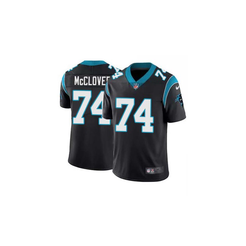 Panthers #74 Stanley McClover Cheap Jersey -Black