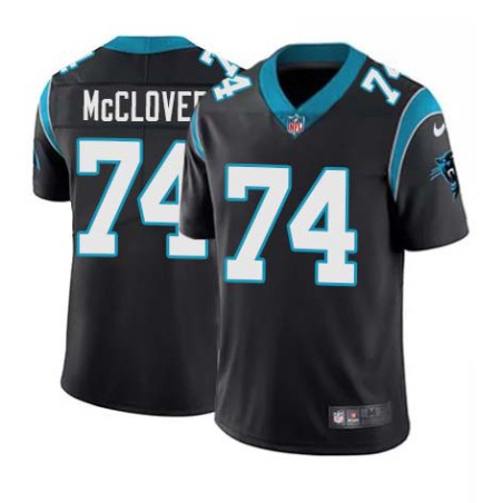 Panthers #74 Stanley McClover Cheap Jersey -Black