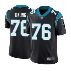 Panthers #76 Russell Okung Cheap Jersey -Black