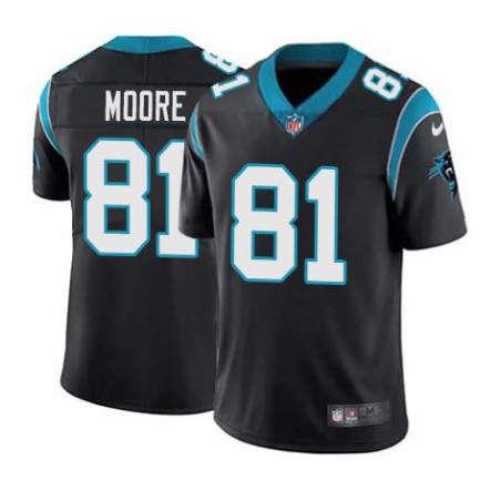 Panthers #81 Kenny Moore Cheap Jersey -Black