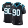 Panthers #90 George Selvie Cheap Jersey -Black