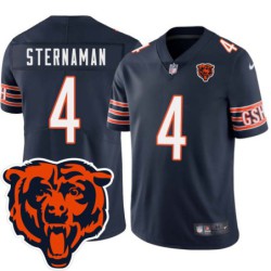 Bears #4 Joey Sternaman Tackle Twill Jersey -Navy with 2023 Bear Head Logo Patch