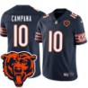 Bears #10 Al Campana Tackle Twill Jersey -Navy with 2023 Bear Head Logo Patch