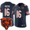 Bears #16 Rudy Mucha Tackle Twill Jersey -Navy with 2023 Bear Head Logo Patch