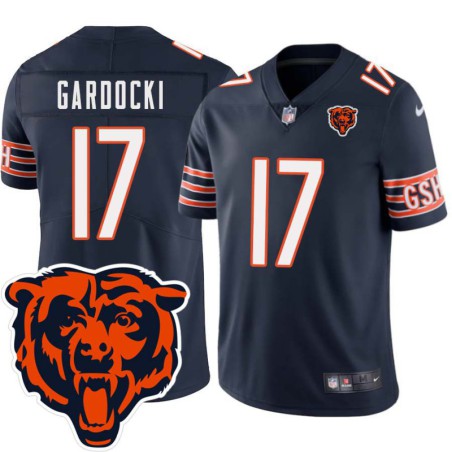 Bears #17 Chris Gardocki Tackle Twill Jersey -Navy with 2023 Bear Head Logo Patch