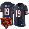 Bears #19 George Bolan Tackle Twill Jersey -Navy with 2023 Bear Head Logo Patch